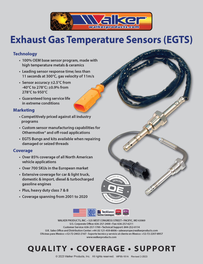 Exhaust Gas Temperature Sensors, Bung & Plug Kits - Walker Products